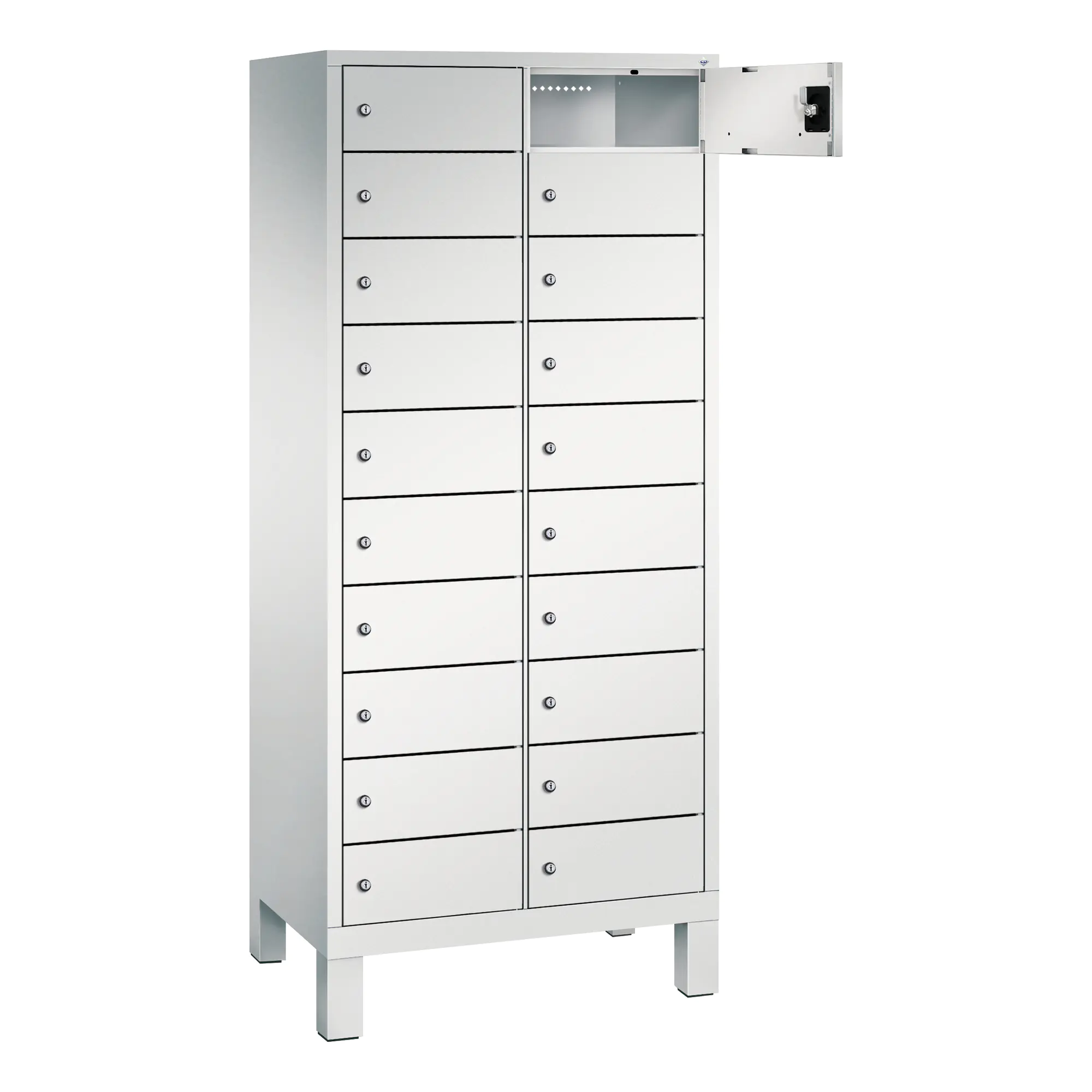 C+P Spind Evolo48 Steckplatz 170x81x50cm lgr/lgr aus der Kategorie Aufbewahrungsmöbel