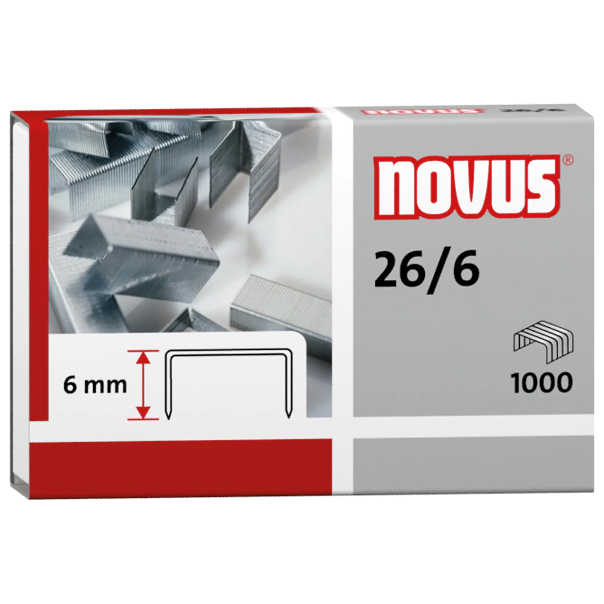 Novus Heftklammer 26/6 verzinkt 5.000 St./Pack. aus der Kategorie Klammern