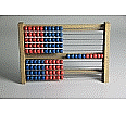 Schüler-Rechenrahmen, 1 - 100,  5/5 Kugeln, rot/blau aus der Kategorie Schüler-Rechenrahmen