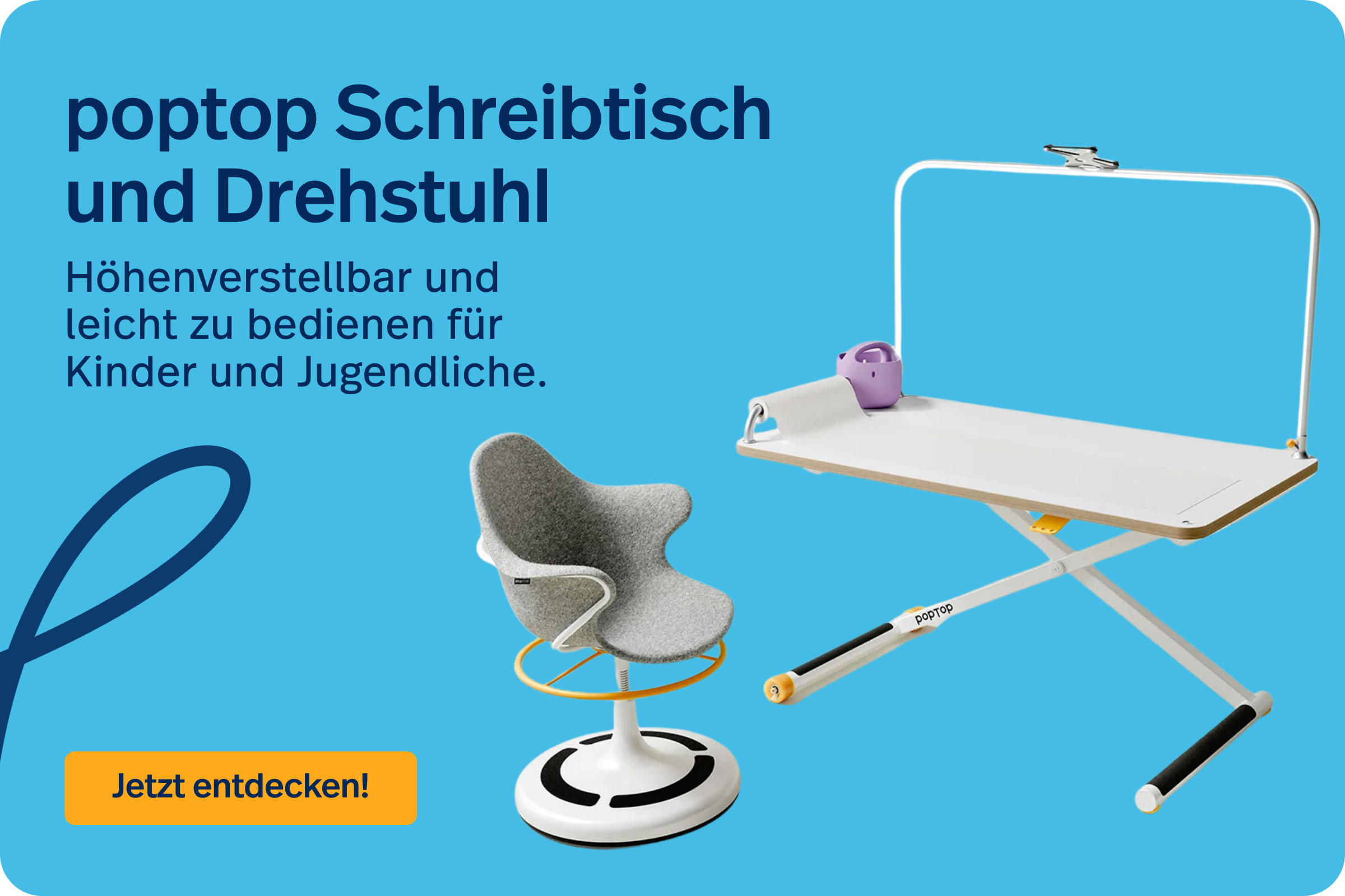 poptop Schreibtisch und Drehstuhl entdecken