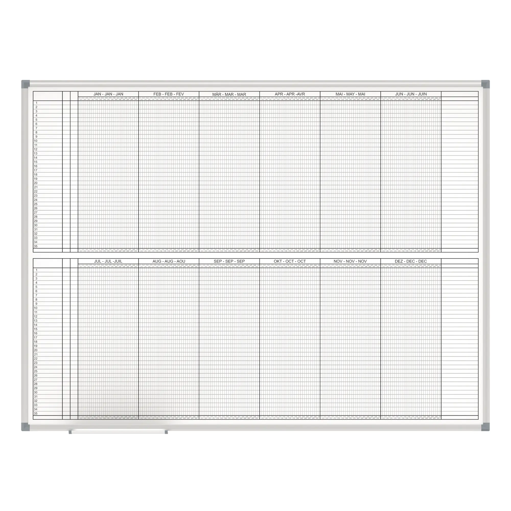 Maul Jahresplaner MAULstandard 2x6M 90x120cm aus der Kategorie Plantafeln