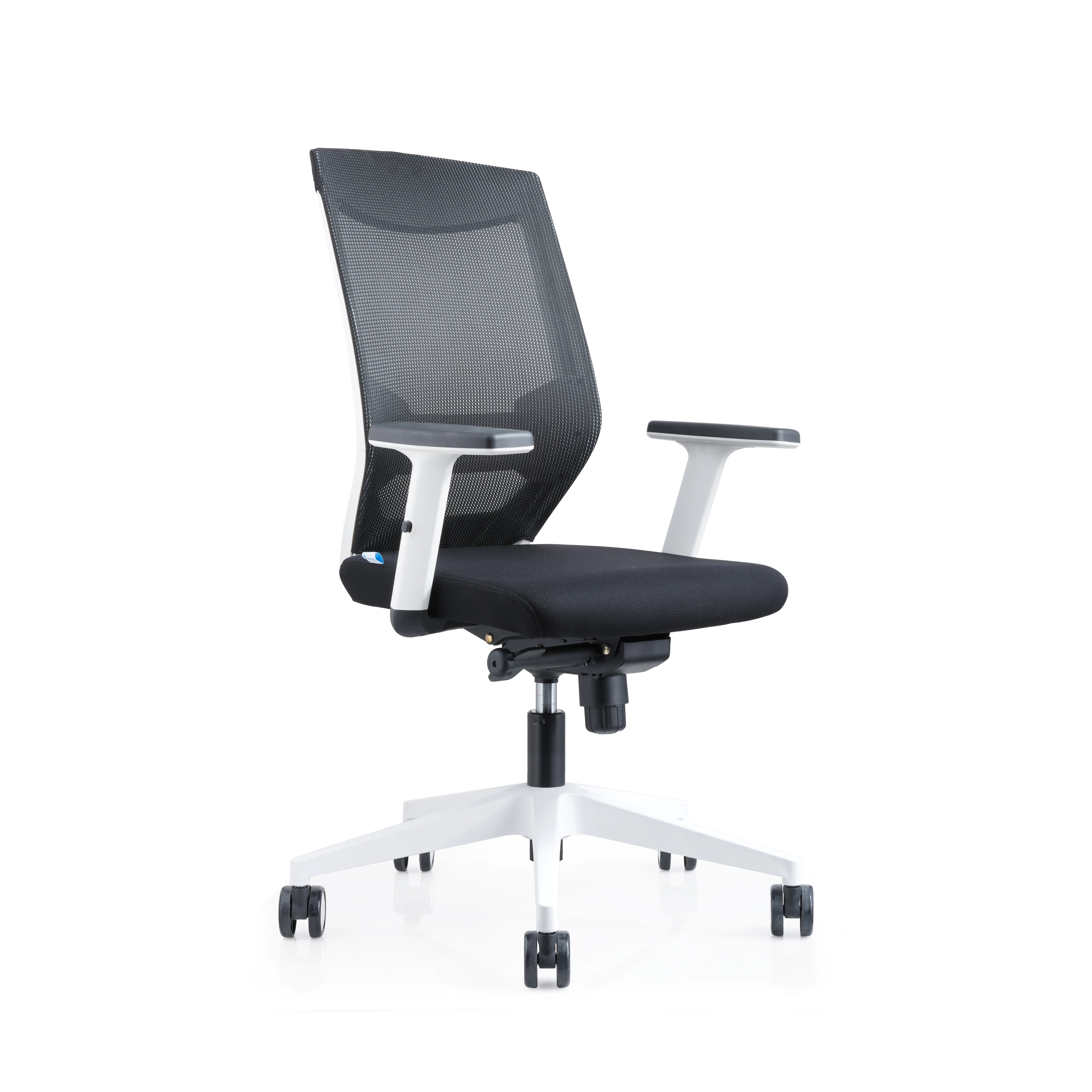 Bürodrehstuhl, mit Armlehnen, höhenverstellbar, Wippmechanik aus der Kategorie Kita - & Schulmöbel