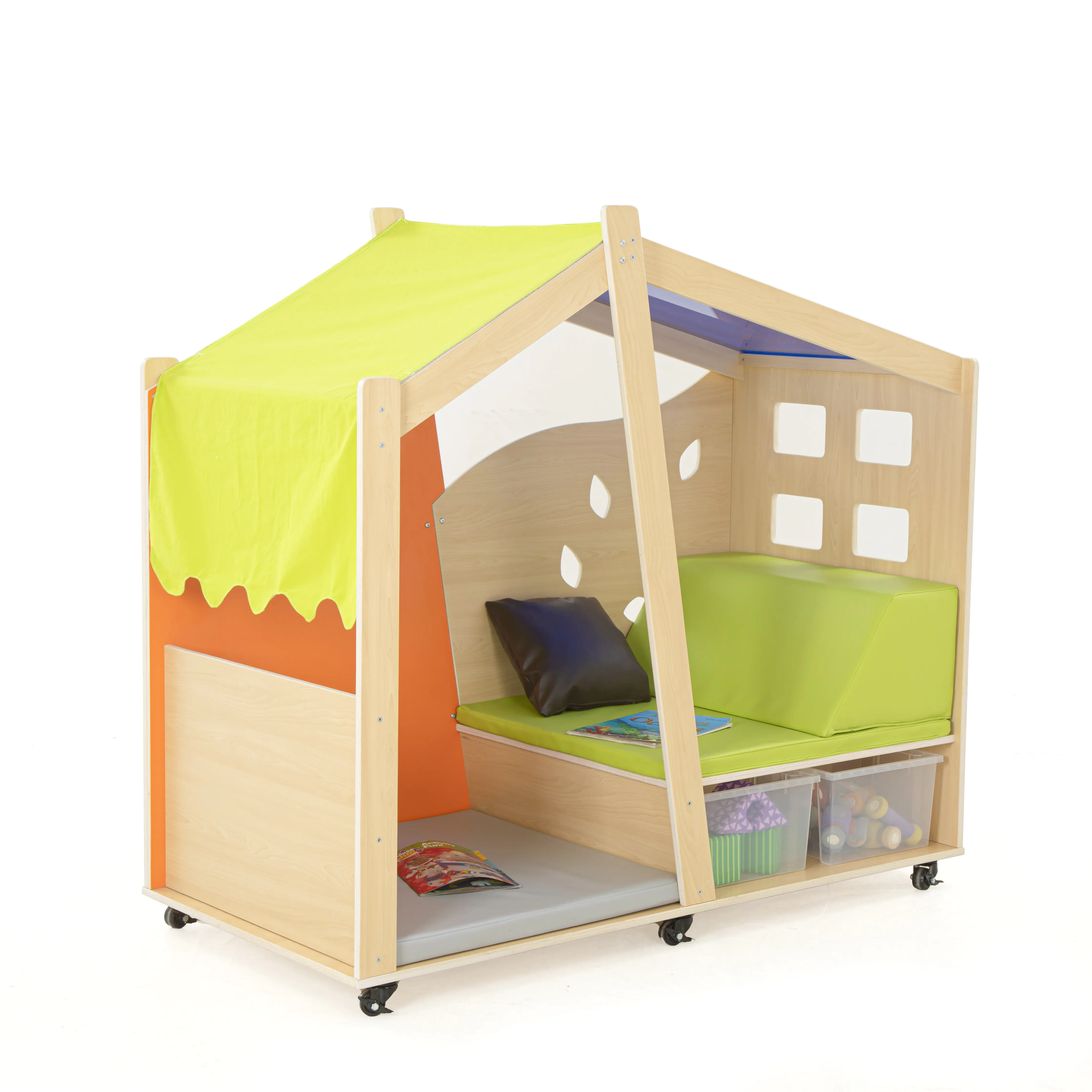 Wisdom | Spielhaus mobil | 120 x 120 x 140 cm | Holz aus der Kategorie Bausteine & Spiellandschaften