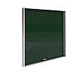 Info-Wandvitrine, 100 cm hoch, 110x5,0 cm (B/T), Rückwand: Stahl grün, aus der Kategorie Informationsvitrinen Innen wandmontiert