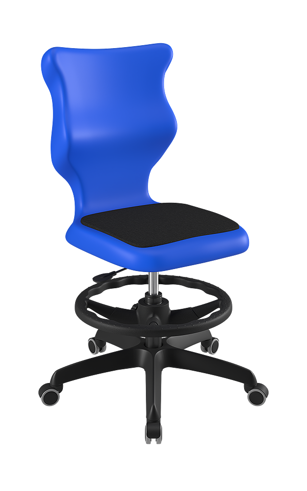 Drehstuhl mit hoher Rückenlehne, höhenverstellbar mit Gasfeder, ergonomische Kunststoffschale aus der Kategorie Bürodrehstühle