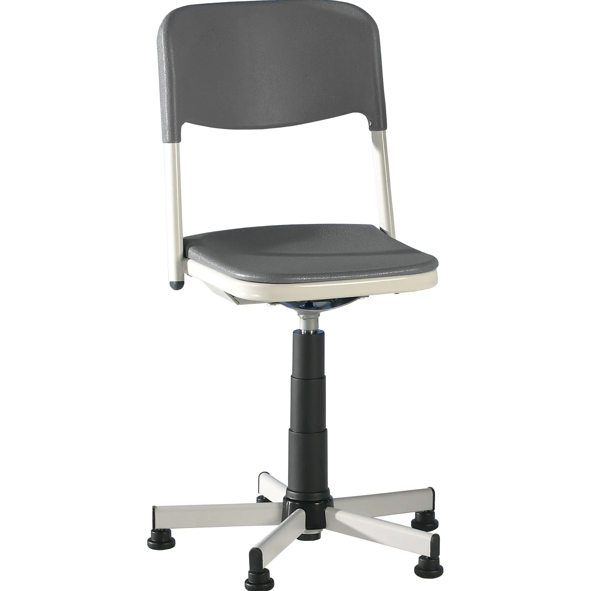 Drehstuhl mit Gaslift, höhenverstellbar 42-52 cm, feststehend, aus der Kategorie Werkraumstühle