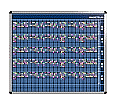 Personal-Raum-Plan, 10 Stunden, 63 Spalten, 103x137 cm,