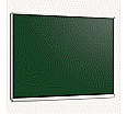 Wandtafel Stahlemaille grün, 130x100 cm, mit durchgehender Ablage,
