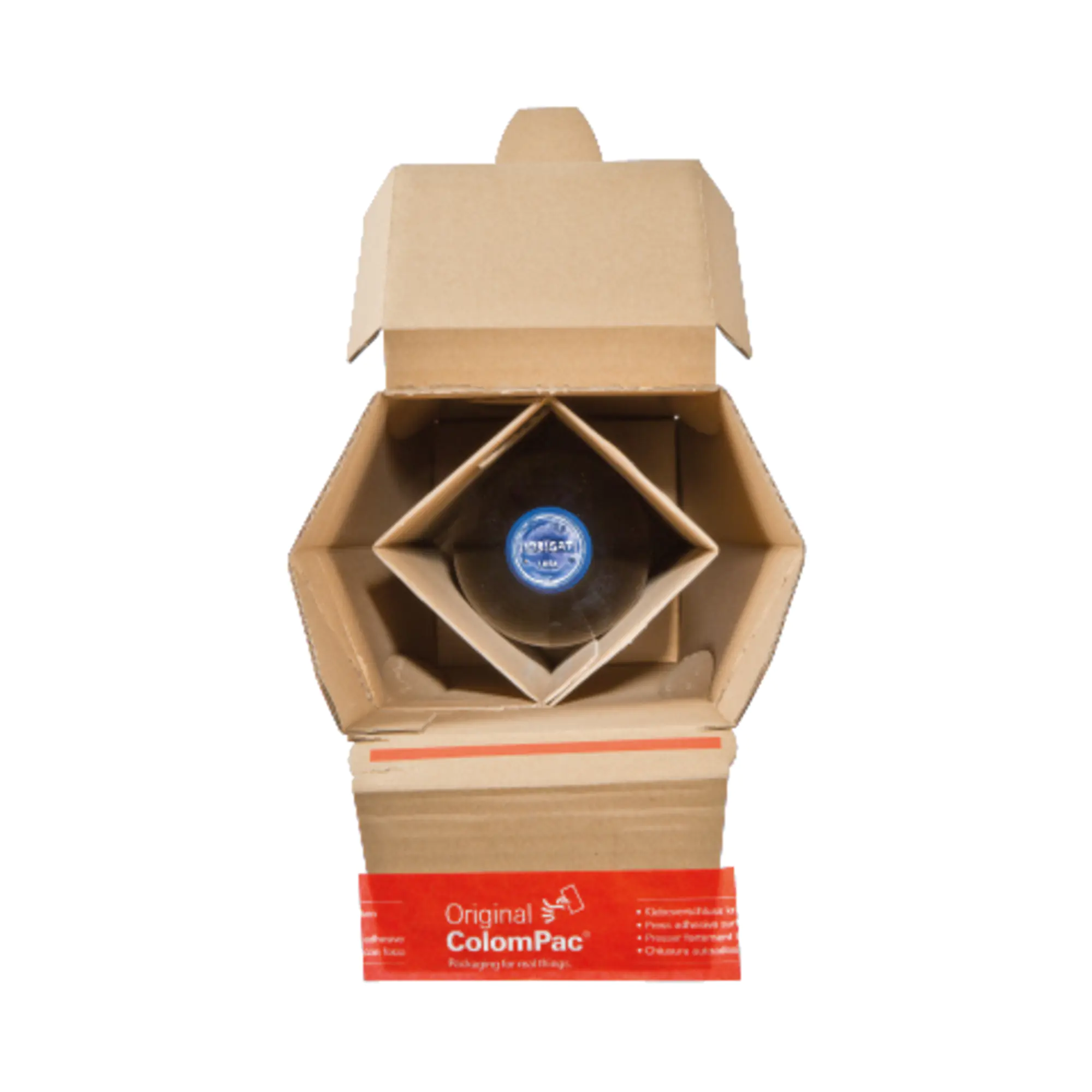 ColomPac Flaschenkarton IM 74x74x305mm 1Fl br aus der Kategorie Versand & Verpackung