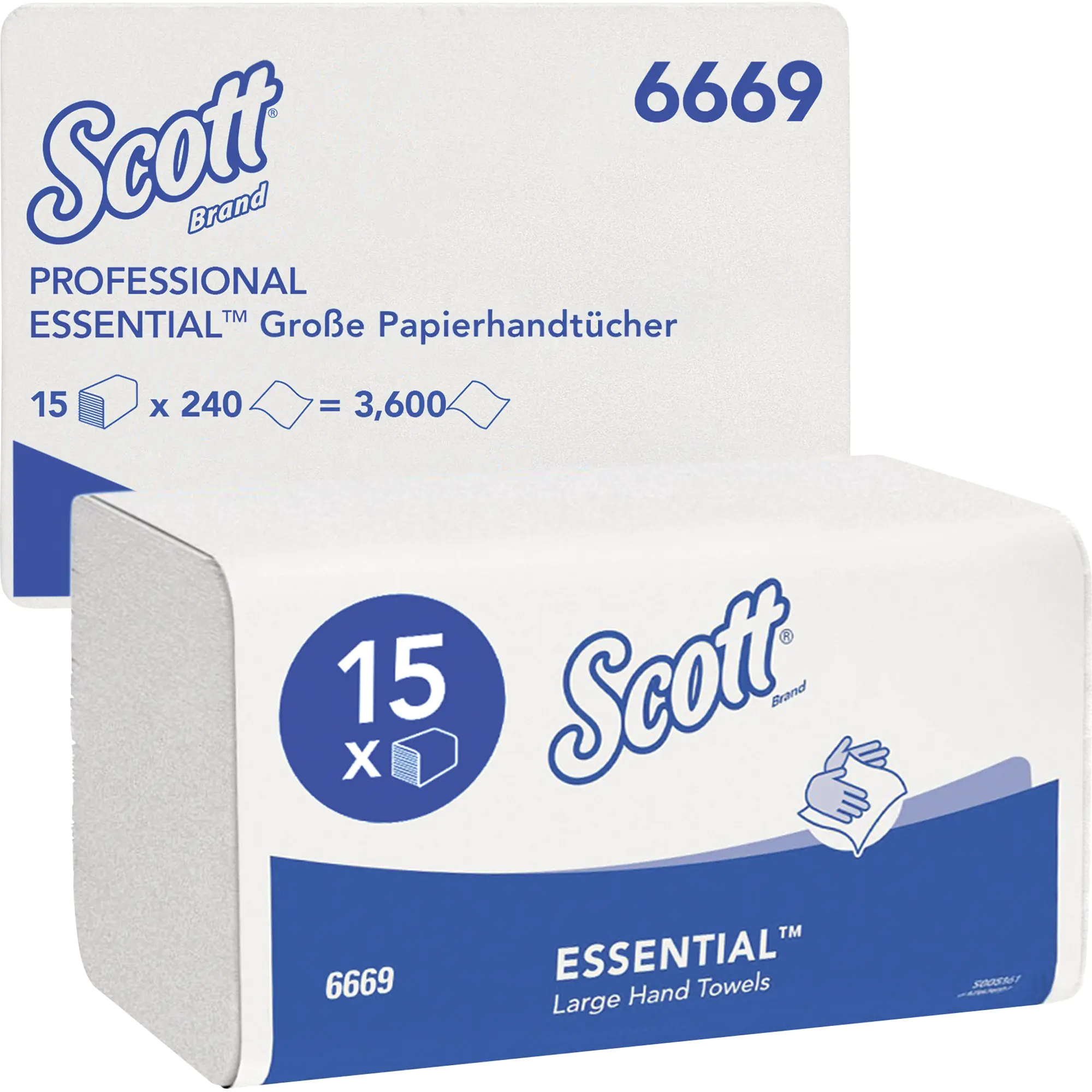 Scott Papierhandtuch XTRA Interfold 1-lg. ws 15x240 St. aus der Kategorie Papiertücher & -spender