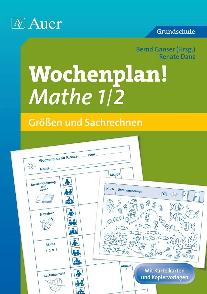 Wochenplan Mathe, Größen und Sachrechnen 1-2 aus der Kategorie Mathematik