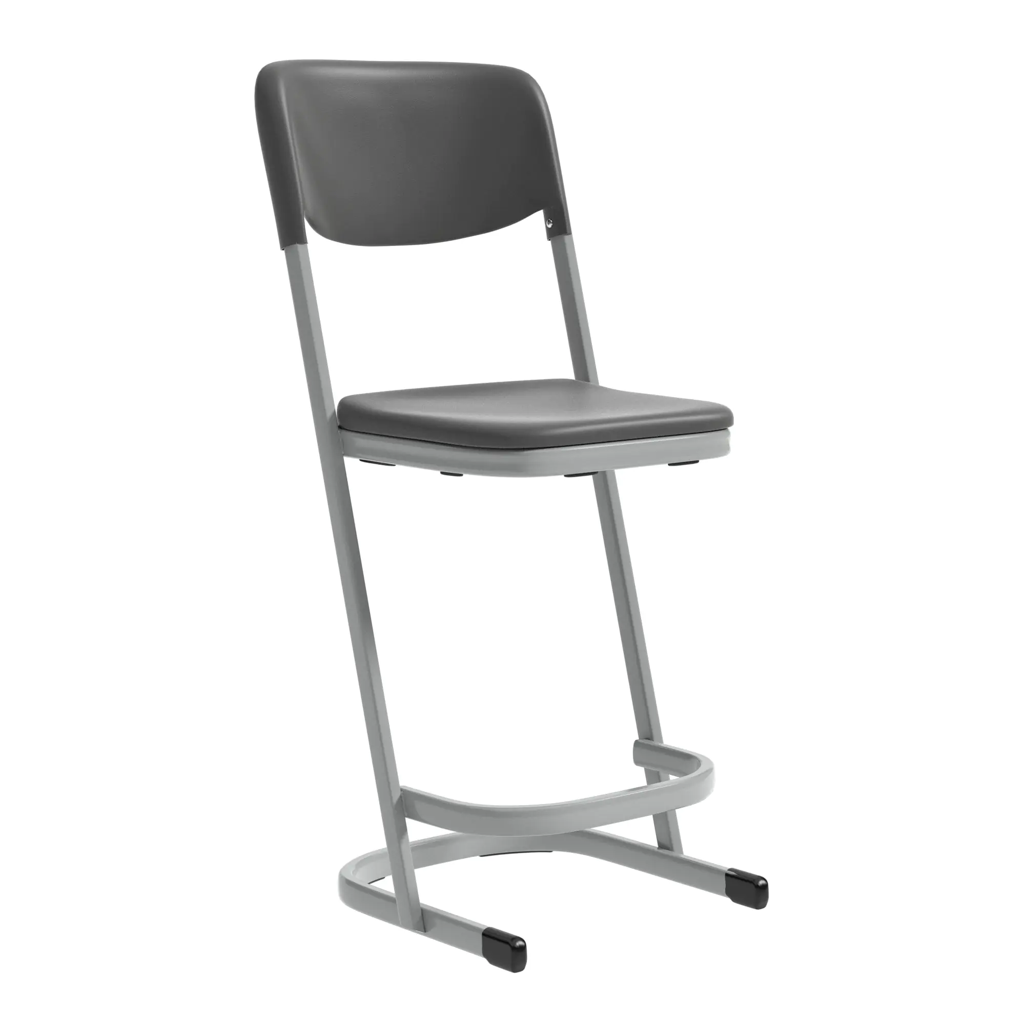 Schülerstuhl, Luftpolster, hoch für Stehtisch, mit Rückenlehne, Sitzhöhe 60 cm, aus der Kategorie Schülerstühle