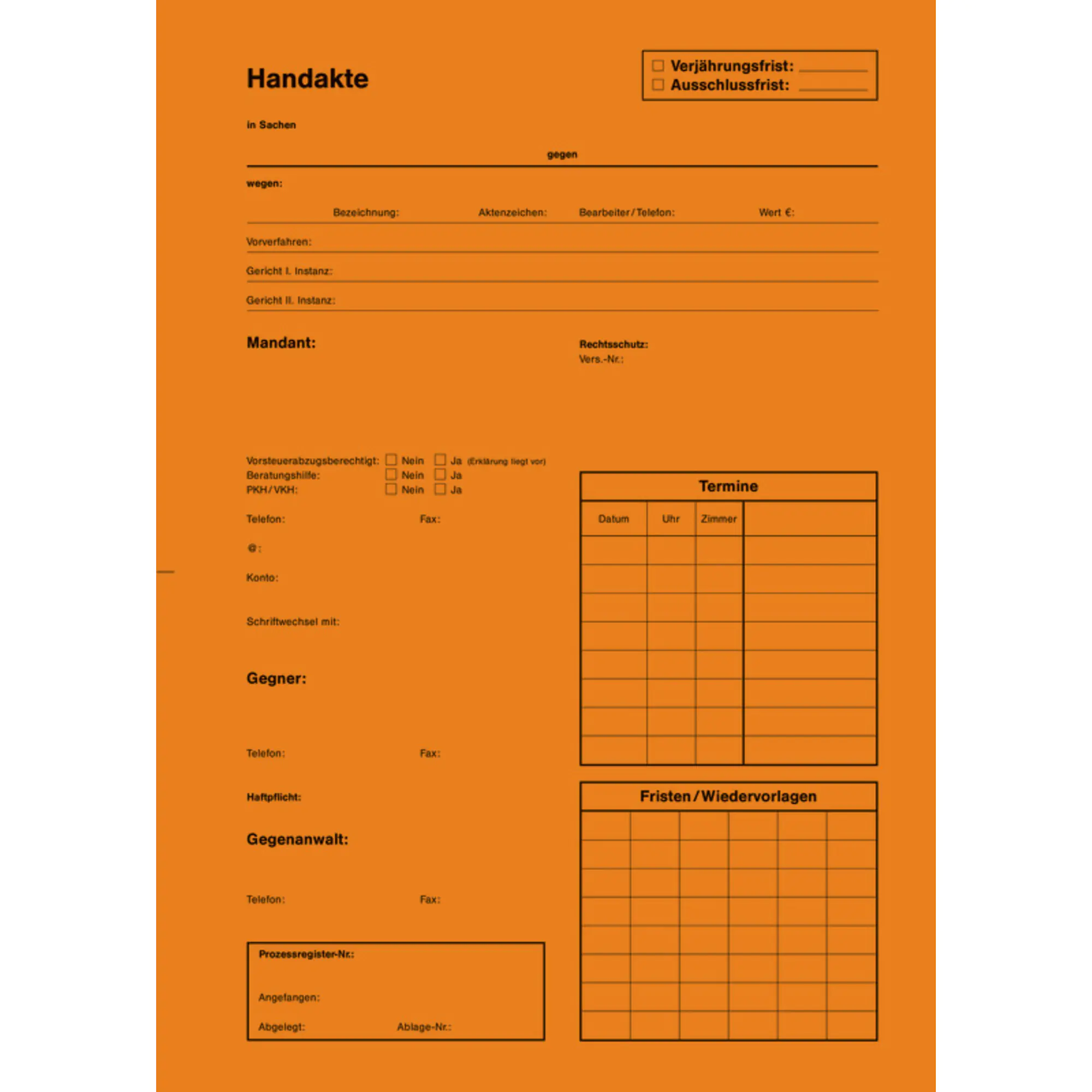 AdvoBedarf Handaktenbogen Tauenkarton or 100St aus der Kategorie  Formulare & Verträge