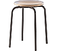 Vierbein-Hocker, Sitzhöhe 45 cm, stapelbar, aus der Kategorie Werkraumausstattung