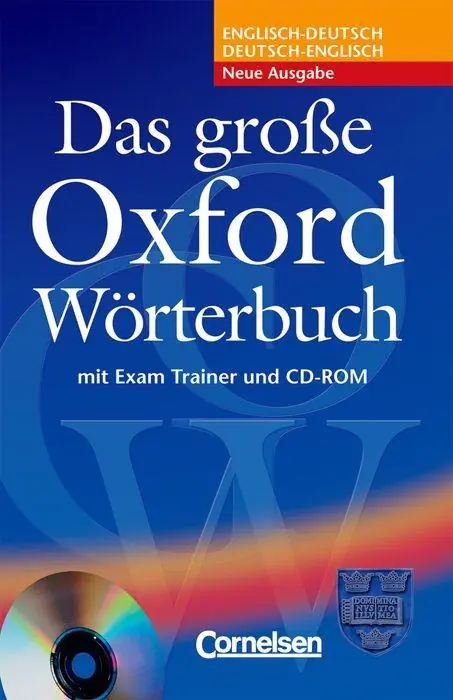 Das große Oxford Wörterbuch, Second Edition, B1-C1 aus der Kategorie Englisch
