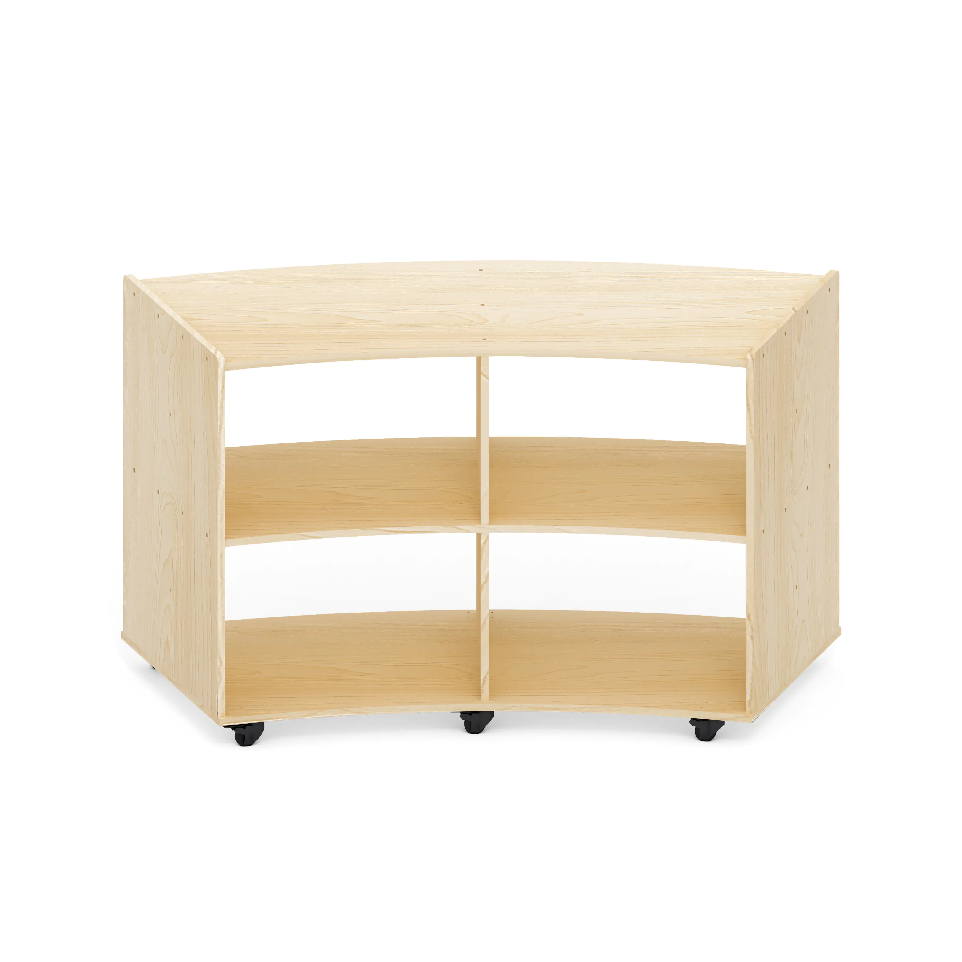 Wisdom Owlaf | mobiles Viertelkreis-Regal / Raumteiler | 137 x 60 x 80 cm | Holz aus der Kategorie Neu: Wisdom-Möbel