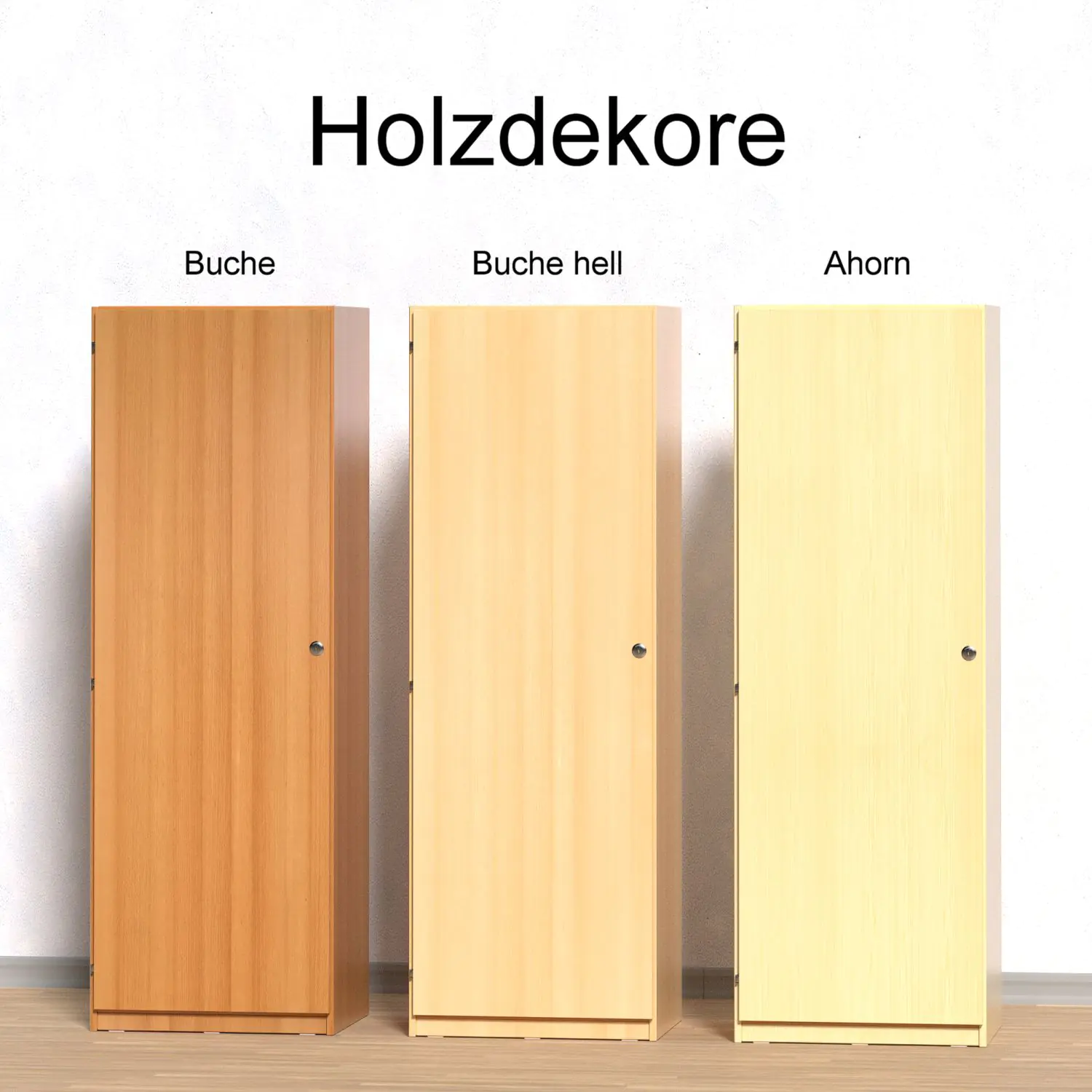 Wellentürenschrank, 190 cm hoch, 105x50 cm (B/T), Tür rechts grau, aus der Kategorie Schränke mit Dreh-Türen und Schüben