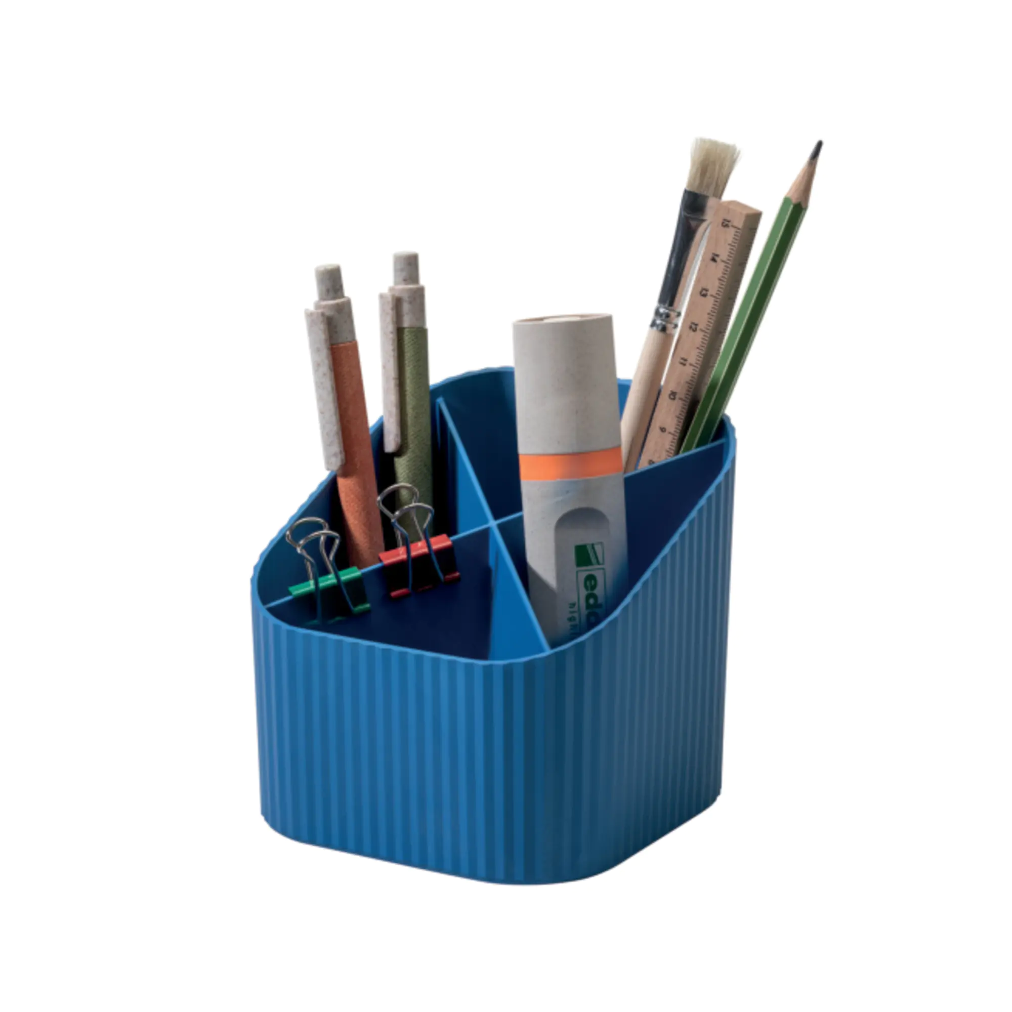HAN Stifteköcher KARMA 4Fächer blau aus der Kategorie Schreibtischzubehör