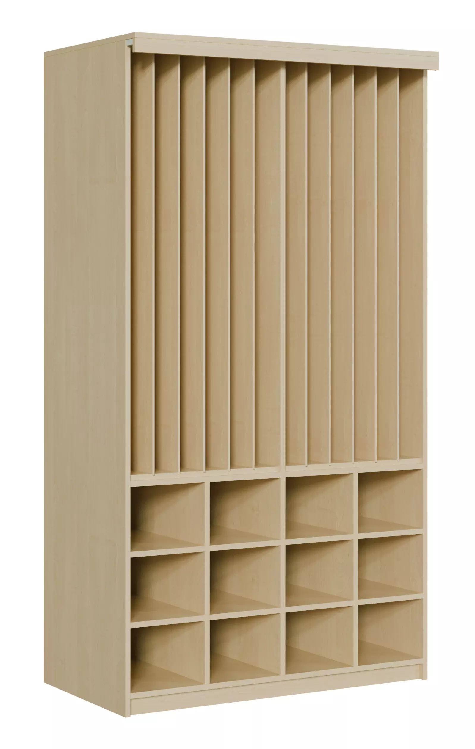 Durchgehende Trennwände für 5 Polster passend zu Liegepolsterschränken aus der Kategorie Liegepolster- + Bettzeugschränke