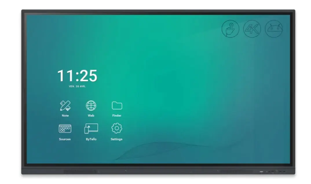 Speechi SuperGlass+S 75" Display | Android 11 - 8 RAM / 64 ROM - A55 Quad core- Dongle wifi aus der Kategorie Interaktive Displays