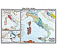 Wandkarte Das Alte Italien, 205 x 135 cm, aus der Kategorie Altertum 3000 v.C.-500