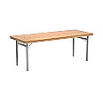 Klapptisch, 200x80 cm (B/T), 72 cm hoch, 4-Fuß,