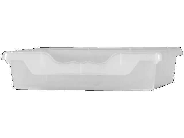 Set aus 4xErgo Tray Box M mit Montageschienen, Transparent, aus schwer entflammbarem Kunststoff aus der Kategorie Schränke Zubehör