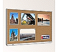 Korktafel 150x100 cm, mit durchgehender Ablage,
