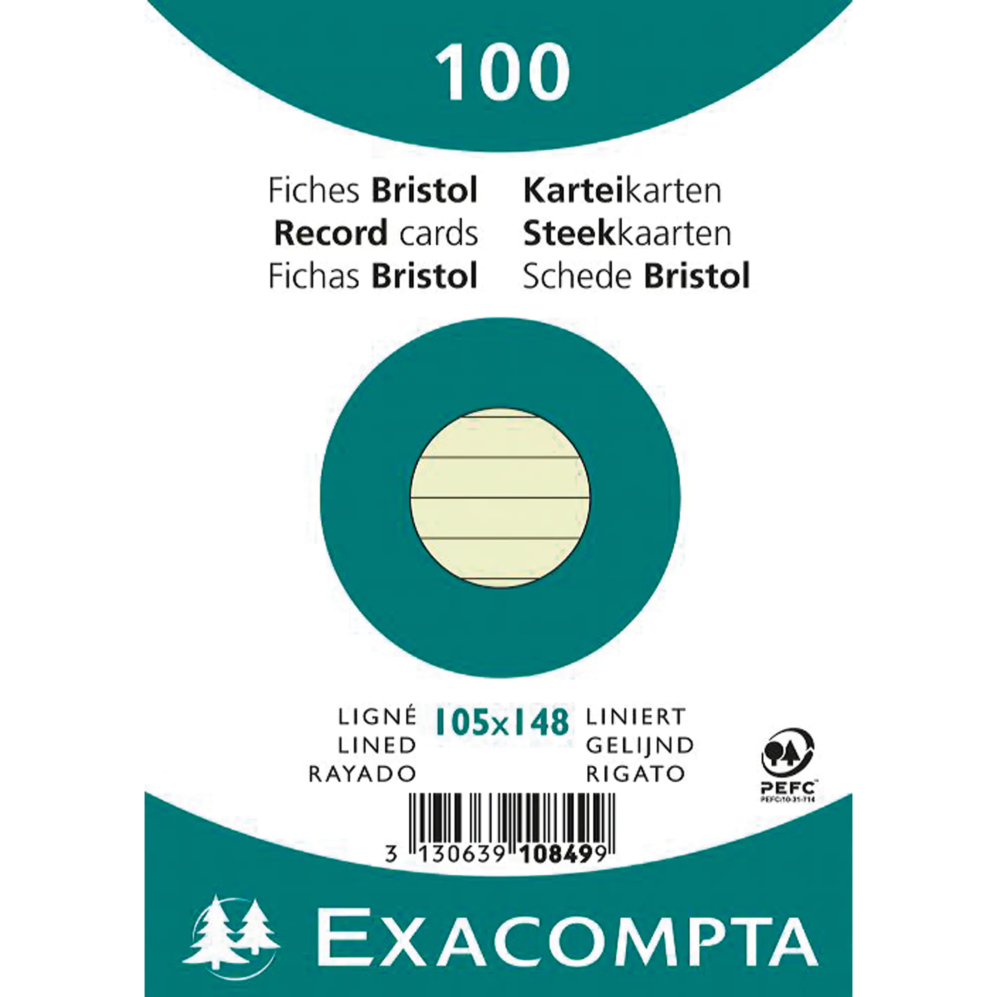 Exacompta Karteikarte DIN A6 lin. gn 100 St. aus der Kategorie Karteiablage