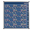 Personal-Raum-Plan, 12 Stunden, 53 Spalten, 123x117 cm,