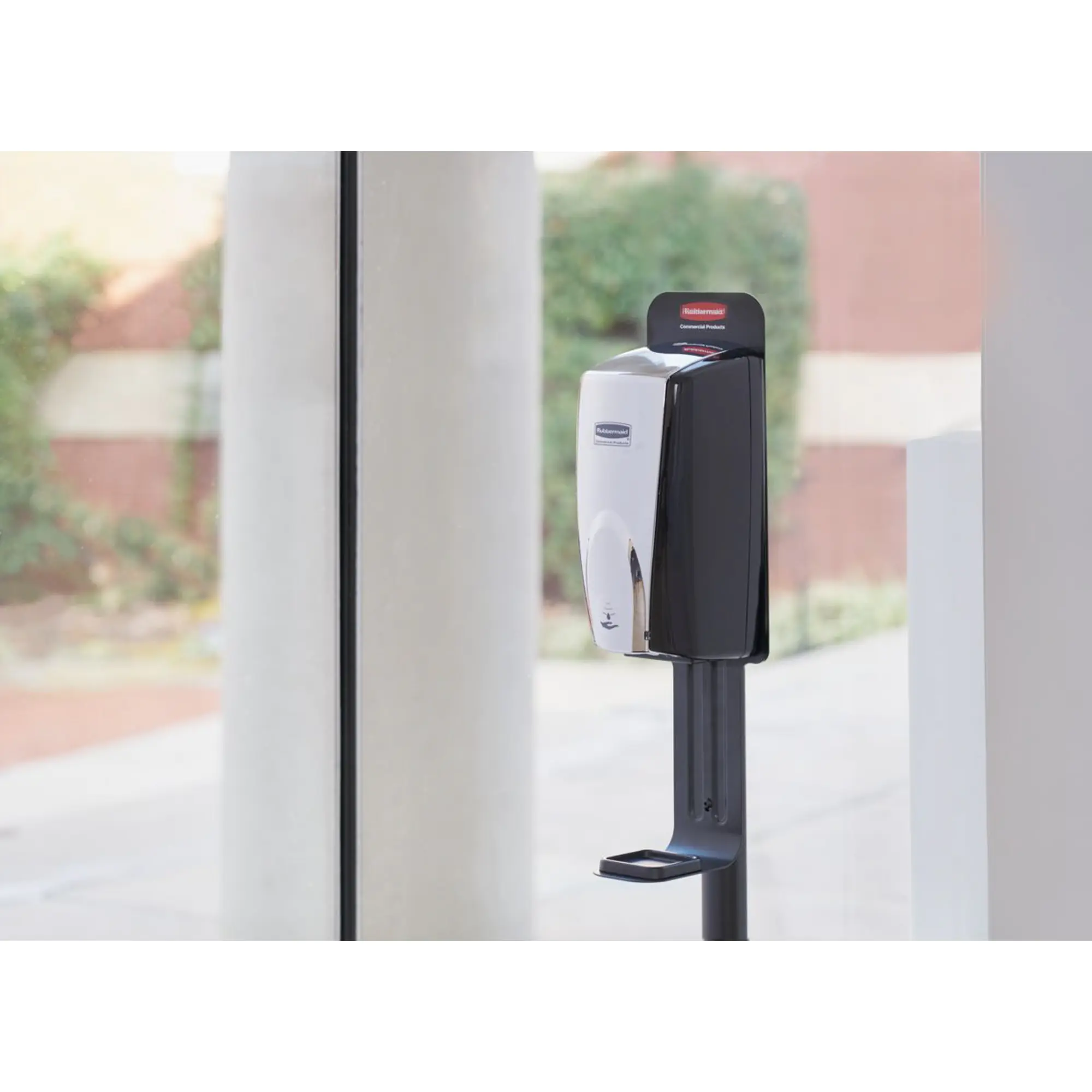 Rubbermaid Desinfektionssäule ohne Spender schwarz aus der Kategorie Desinfektionsspender