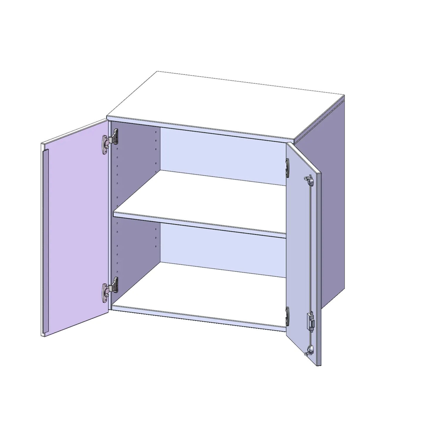 Aufsatz für ErgoTray, 2 OH, zwei Türen, B/H/T 70,3x72x40cm aus der Kategorie Klassen- und Schulschränke