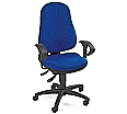 Bürodrehstuhl ohne Armlehnen, höhenverstellbar 42-55 cm, aus der Kategorie Büro-Drehstühle