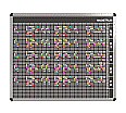 Personal-Raum-Plan,  8 Stunden, 63 Spalten, 103x137 cm,