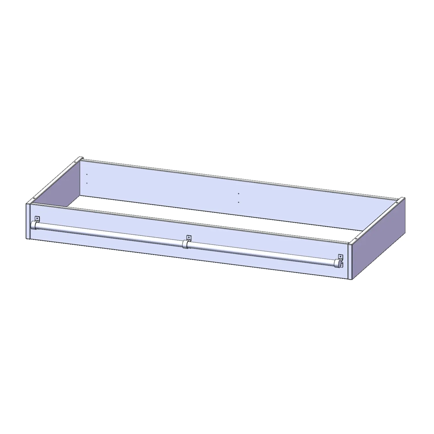 Leiterzarge zur Aufnahme einer Leiter Höhe 15cm, für 138,7cm breite und 60cm tiefe Schrankwände aus der Kategorie Schränke Zubehör
