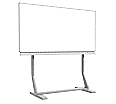 Tafel freistehend, 200x100 cm, Stahlemaille weiß, aus der Kategorie Klapp-Schiebe freistehende