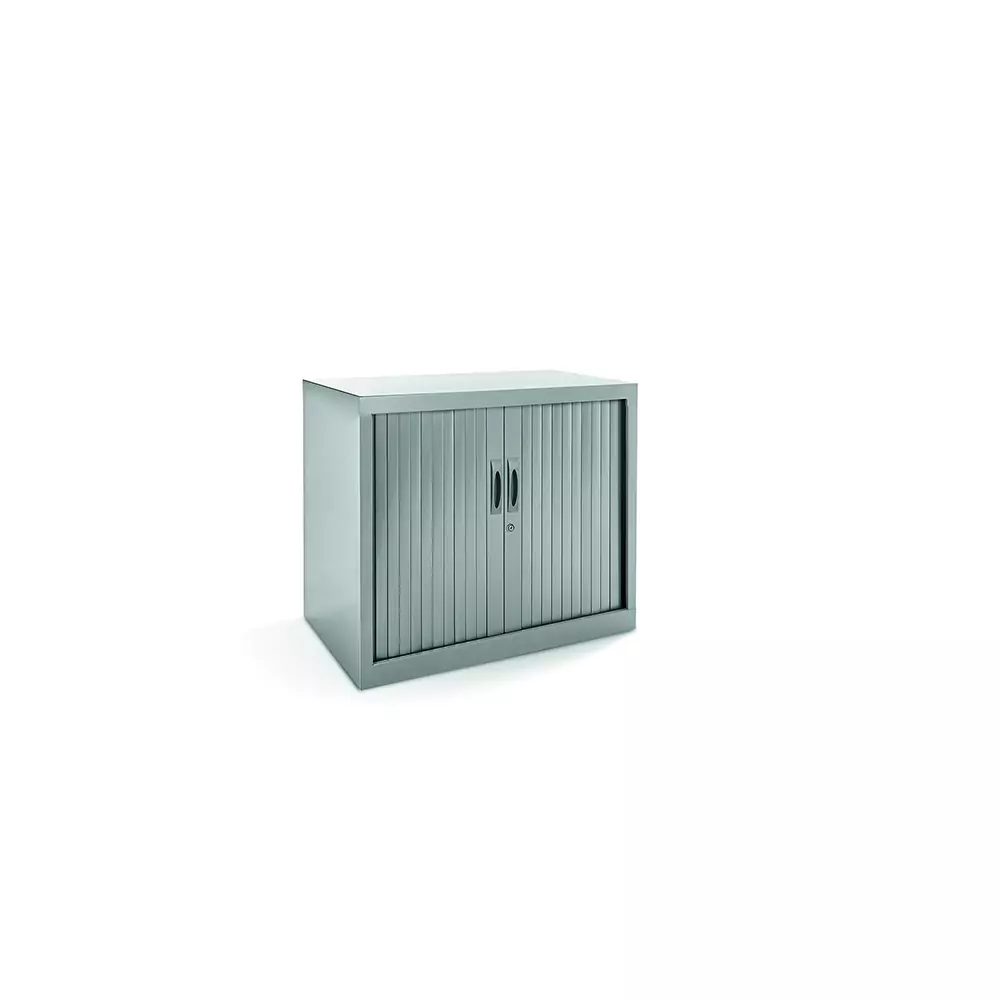 Stahl-Rollladen-Schrank,  70 cm hoch,  80x44 cm (B/T), aus der Kategorie Stahl-Schränke mit Rollo-Türen