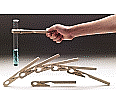 Reagenzglashalter, bis 20 mm Durchmesser, Holz mir Metallfeder aus der Kategorie Reagenzglashalter