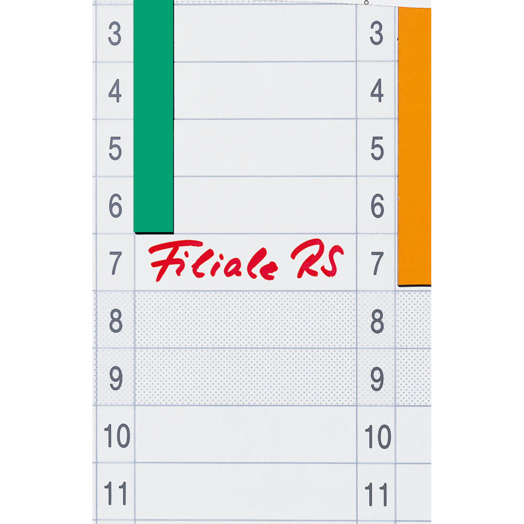 Franken Datumsstreifen 14x42cm 1-31 sk tr 12 St. aus der Kategorie Tischkalender