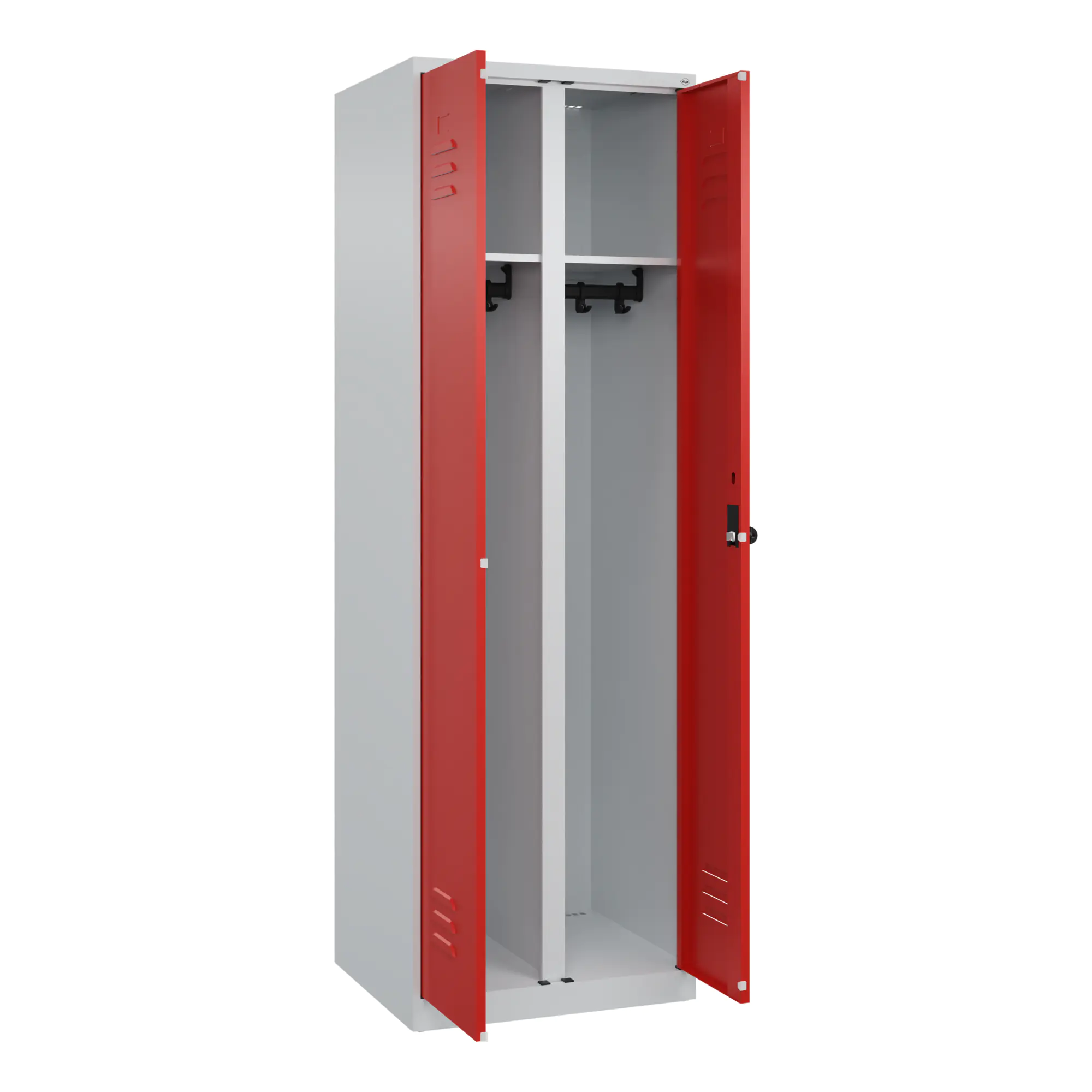 C+P Spind Classic PLUS 2Abt. 1850x600x500 lgr/vrt aus der Kategorie Garderobenschränke