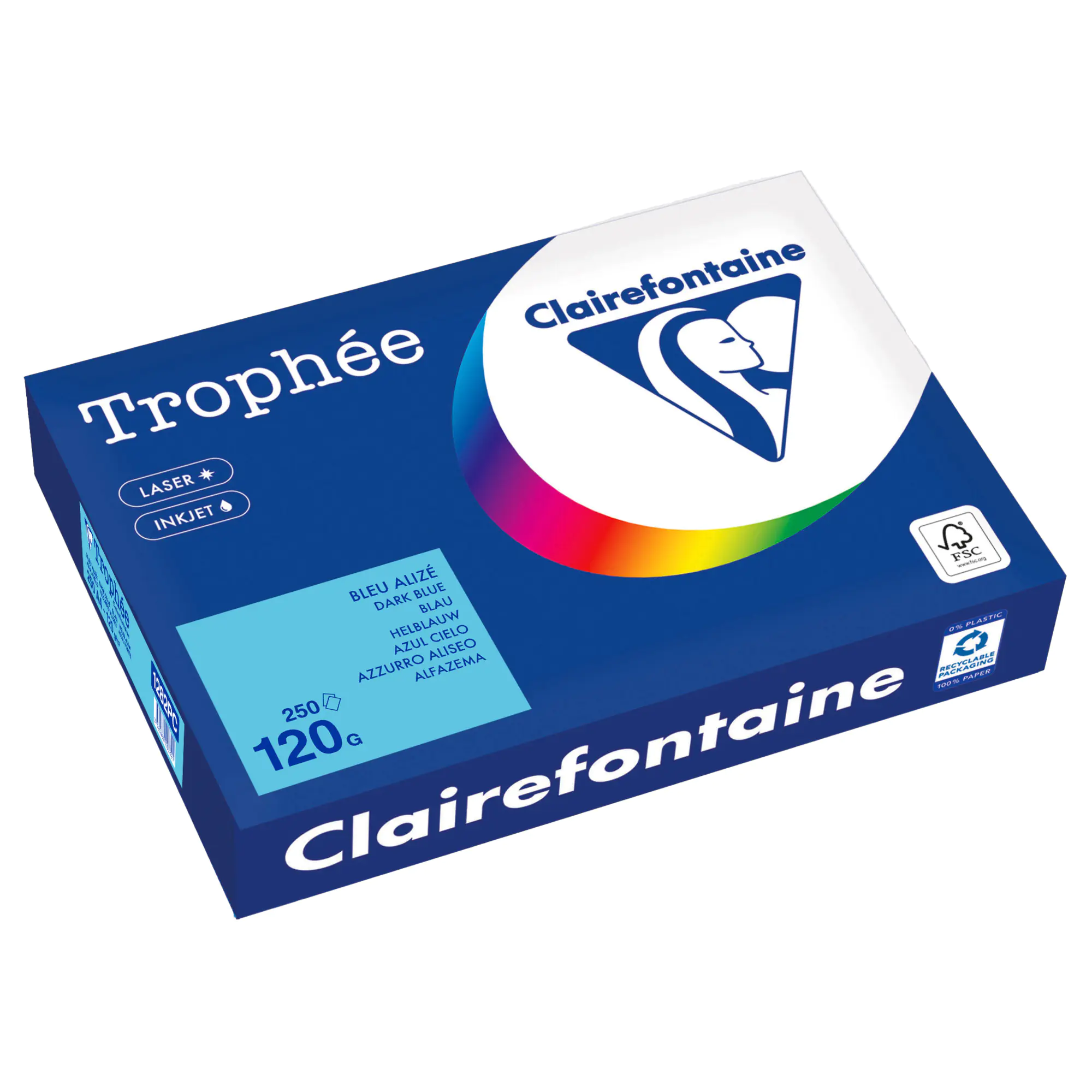 Clairefontaine Kopierpapier A4 120g bl 250Bl aus der Kategorie Kopier- & Druckerpapiere