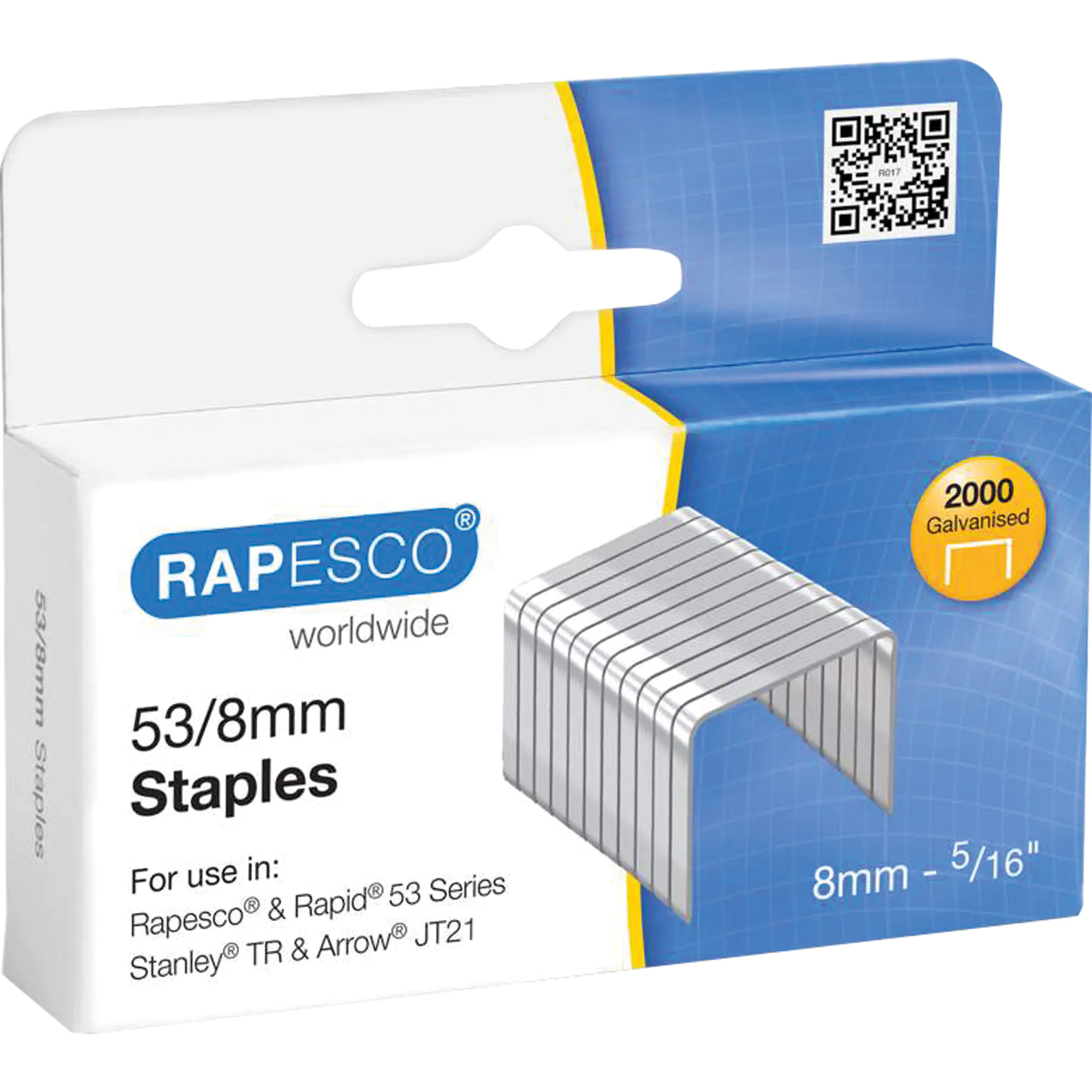 Rapesco Heftklammern 0 53/8mm verzinkt aus der Kategorie Klammern