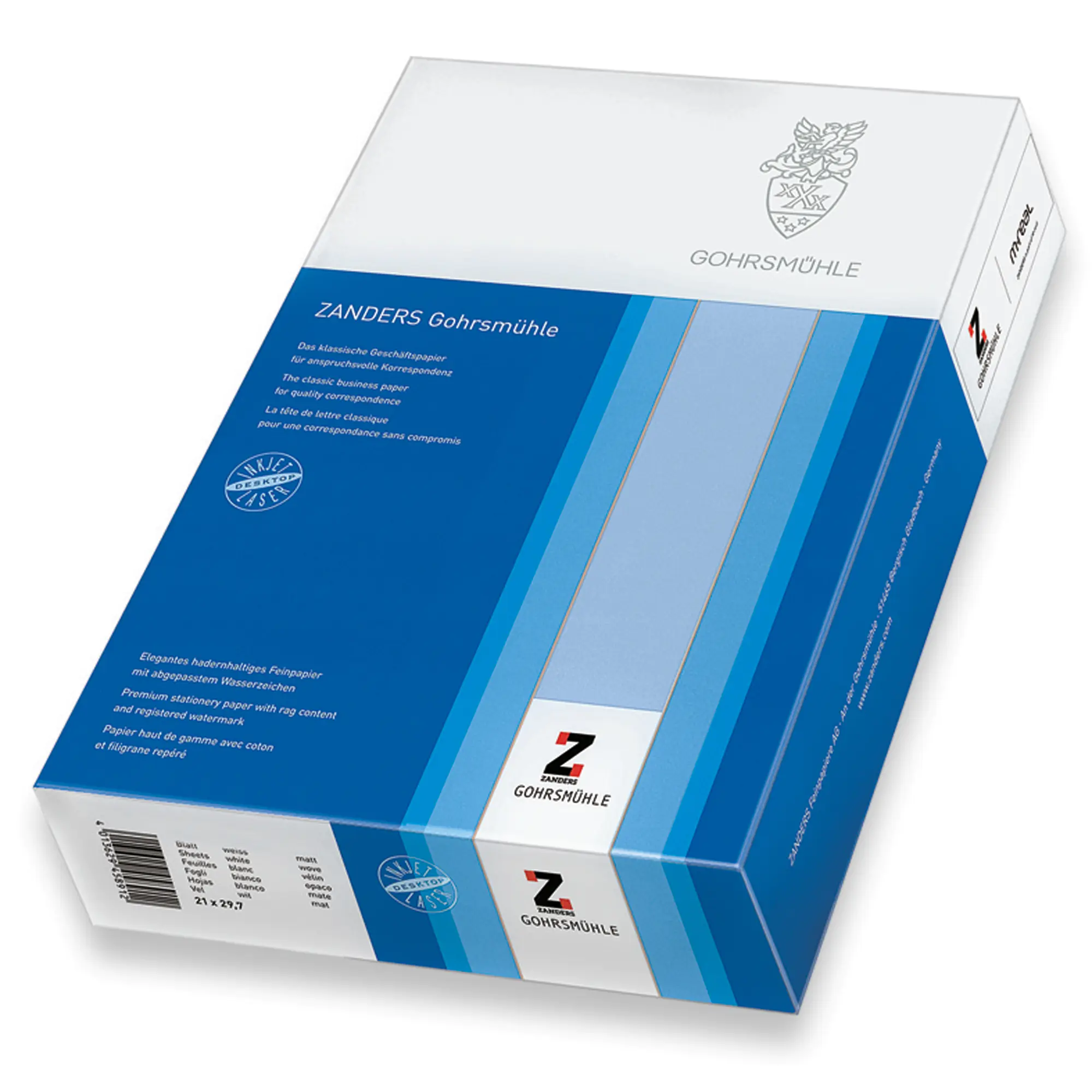 Zanders Briefpapier Gohrsmühle A4 ws 500Bl aus der Kategorie Spezialpapiere