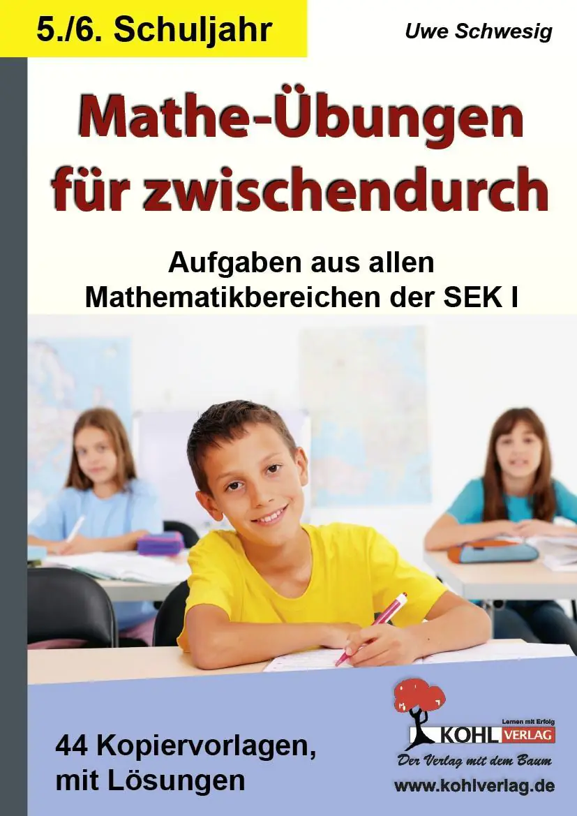 Mathe-Übungen für zwischendurch - 5./6. Schuljahr Aufgaben aus allen aus der Kategorie Mathematik