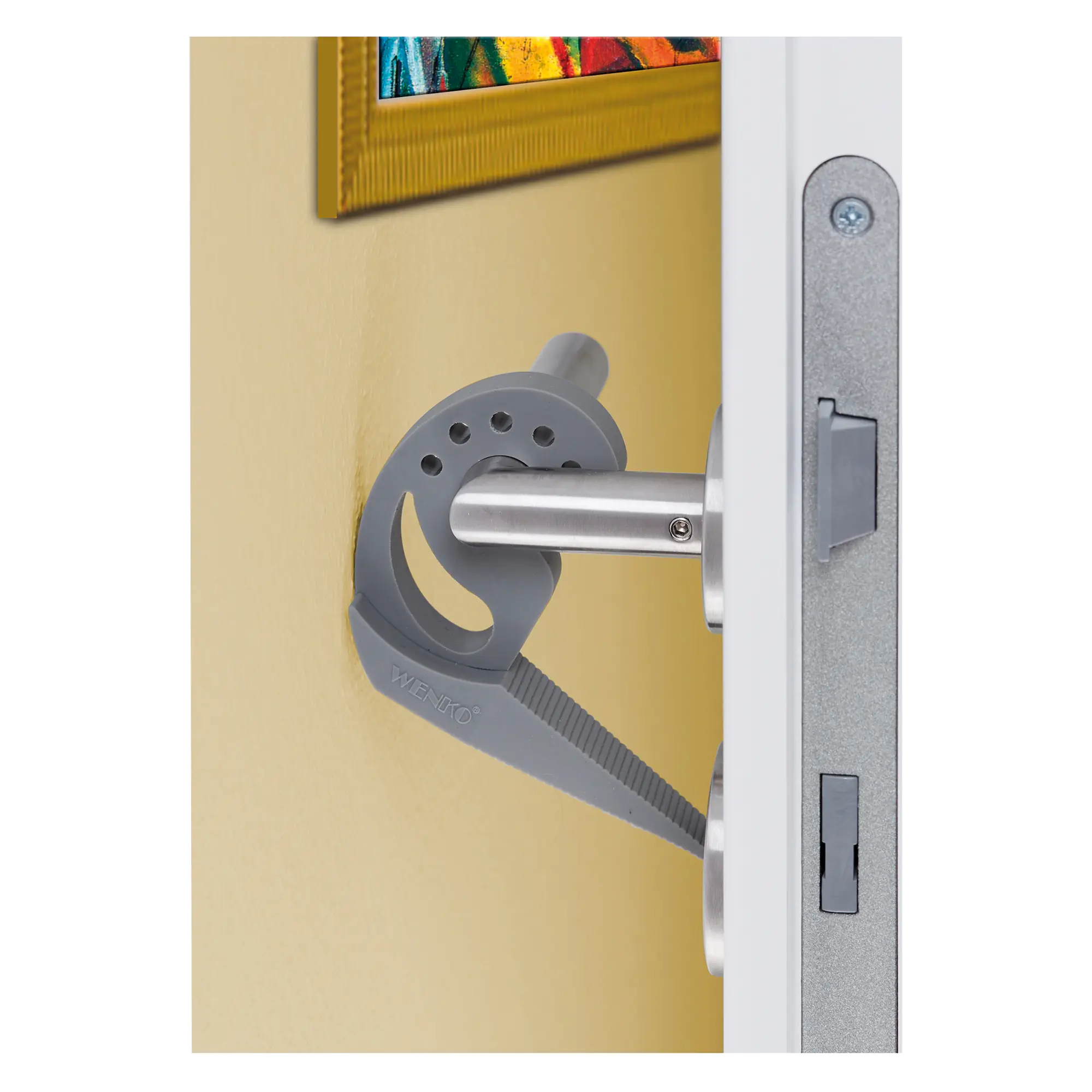 Wenko Türstopper Multi-STOP grau aus der Kategorie Türsicherung