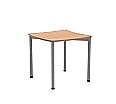 Wellentisch Quadrat,  65x65 cm (B/T), höhenverstellbar von 58-72 cm,