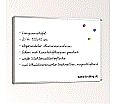 Whiteboard, 100x 70 cm, ohne Ablage, Stahlemaille weiß, aus der Kategorie Whiteboards