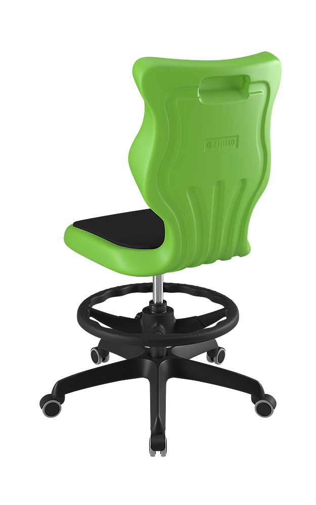 Drehstuhl mit hoher Rückenlehne, höhenverstellbar mit Gasfeder, ergonomische Kunststoffschale aus der Kategorie Bürodrehstühle