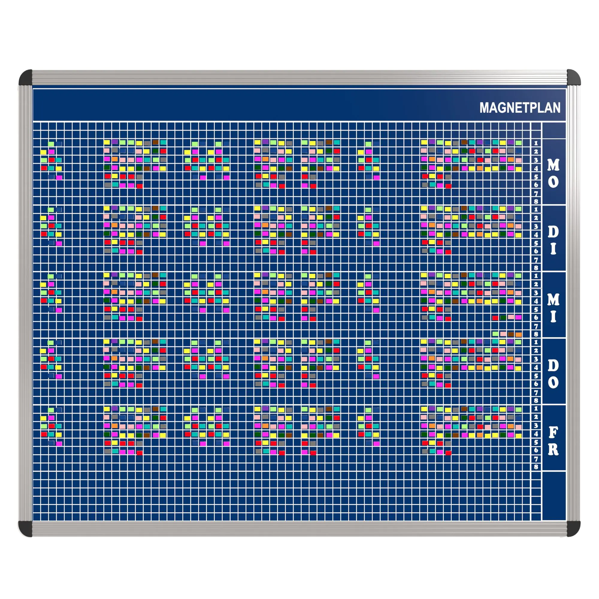 Personal-Raum-Plan,  8 Stunden, 63 Spalten, 103x137 cm, aus der Kategorie Stundenpläne