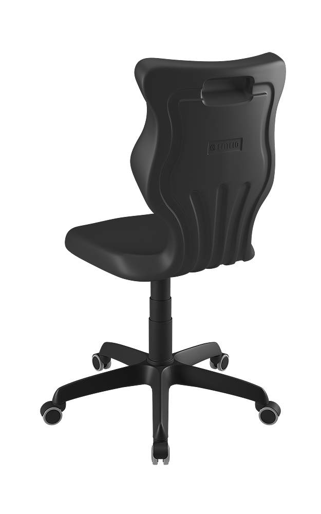 Drehstuhl mit hoher Rückenlehne, höhenverstellbar mit Gasfeder, ergonomische Kunststoffschale aus der Kategorie Bürodrehstühle